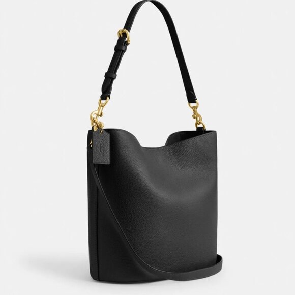 Coach Willow Soft Bucket Bag - Black - Picture 7 of 14